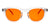 Acero Mist Orange blue blocking glasses viewed from front