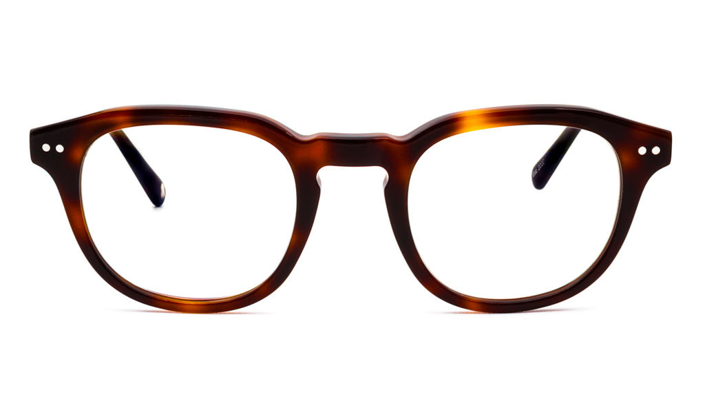 Acero Chaga Clear blue light glasses viewed from front