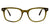 Cedar Olive Clear blue light glasses viewed from front
