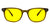 Cedar Olive Yellow blue light glasses viewed from front