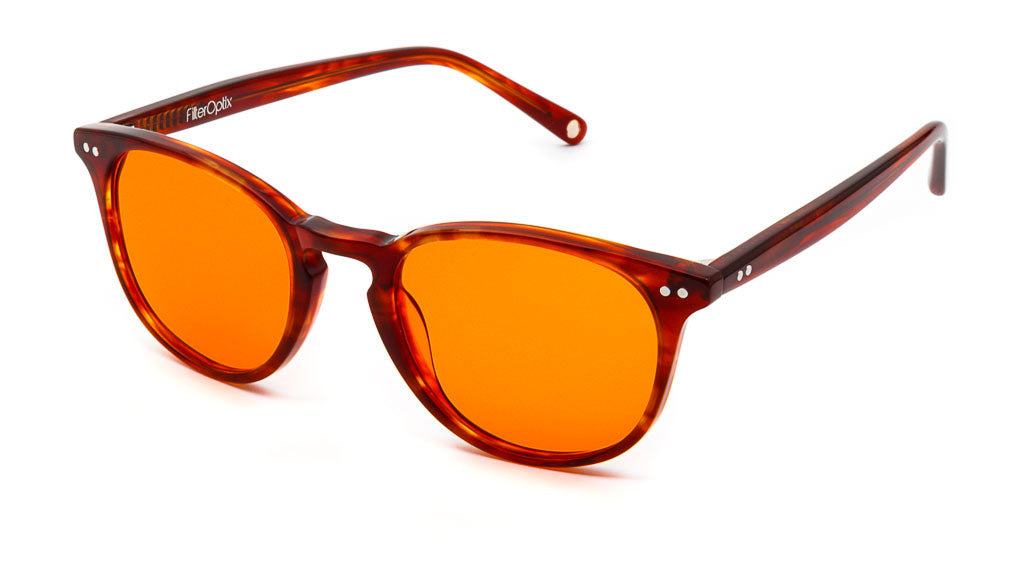 Orange Spectacles Orange Blue Light Glasses | Better Sleep & Evening Use - Filter Optix