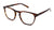 Yama Cinnamon Clear blue light glasses viewed from front